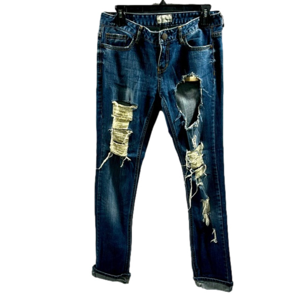 Aeropastale Ashley Skinny Grunge Jeans size 7/8 regular - Picture 1 of 10